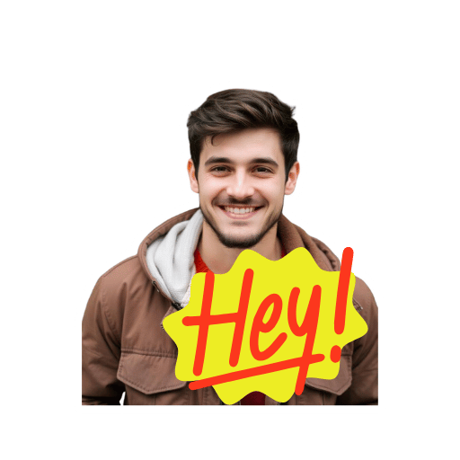 Hey Men Stickers-Theme:3