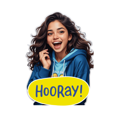 Hooray Women Stickers-Theme:6