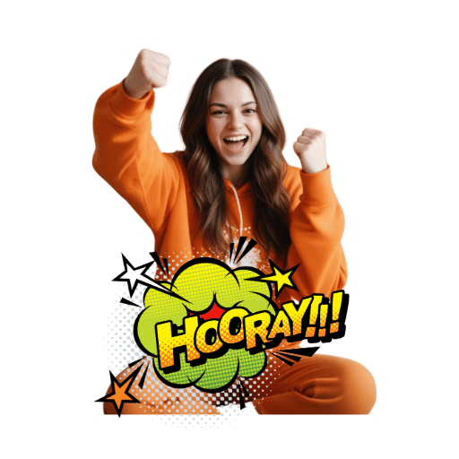 Hooray Women Stickers-Theme:4