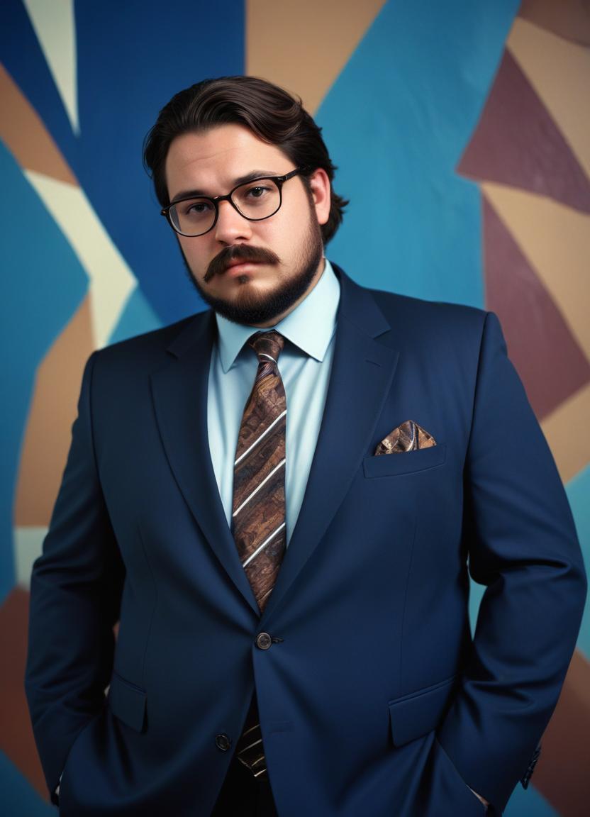 Corporate Headshots Plus Size Men: Image Frames & Art Portraits-Theme:6