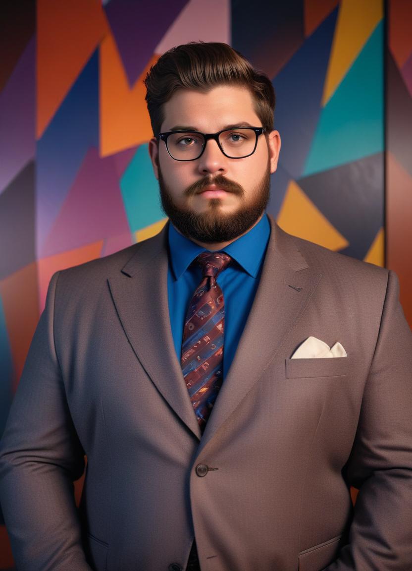 Corporate Headshots Plus Size Men: Image Frames & Art Portraits-Theme:2