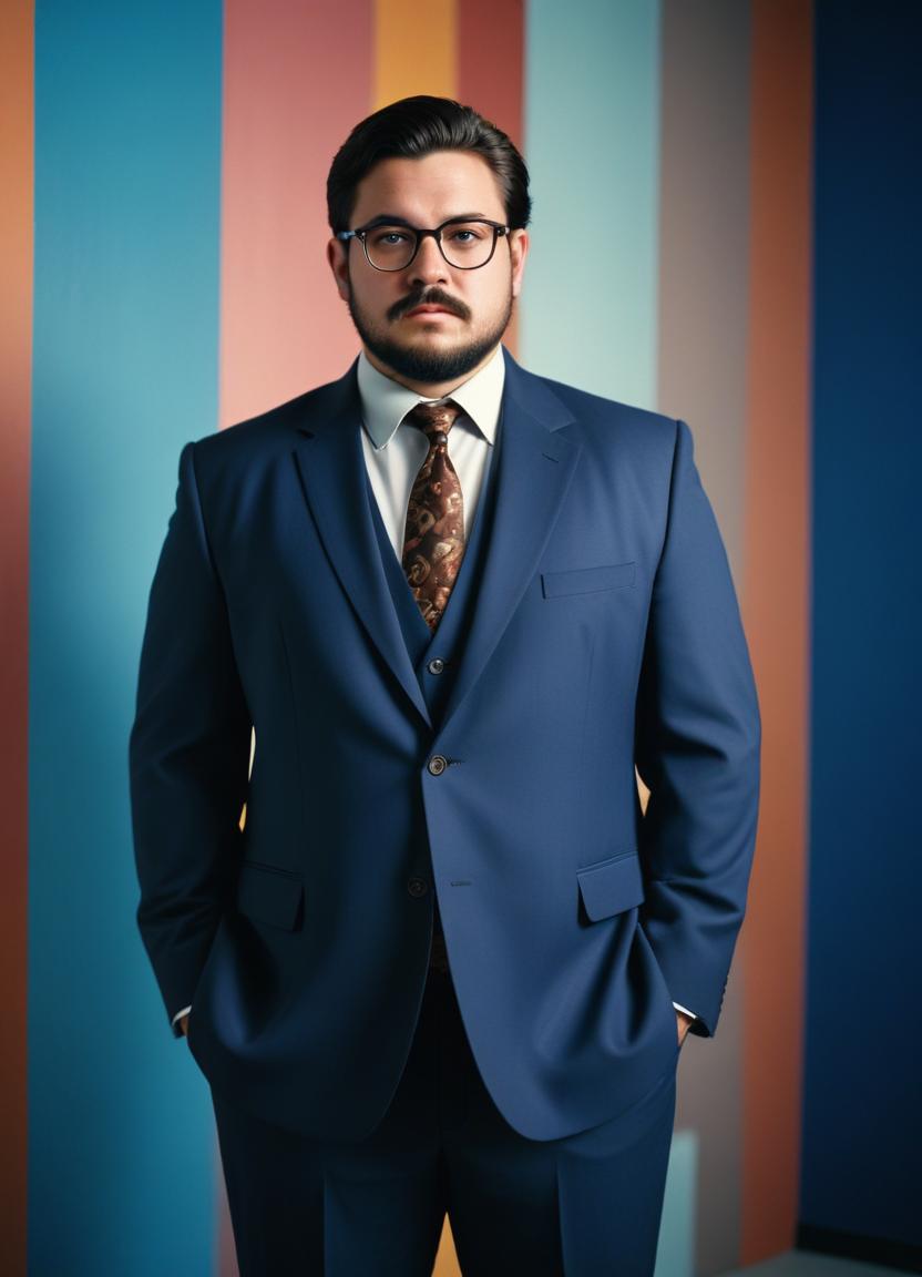 Corporate Headshots Plus Size Men: Image Frames & Art Portraits-Theme:1