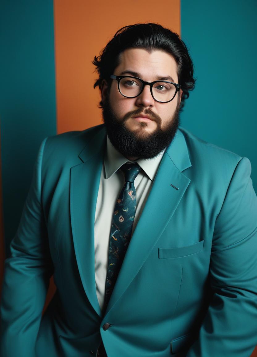 Plus size men Corporate Headshots : Image Frames & Art Portrait-Theme:1